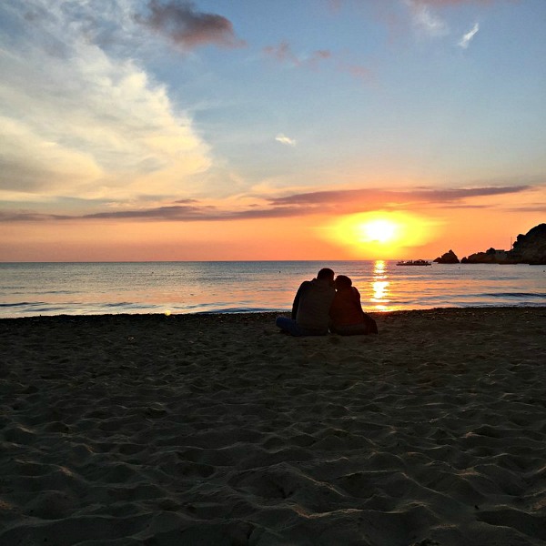 Golden Bay Malta sunset