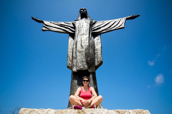 tas-salvatur hill gozo jesus christ statue