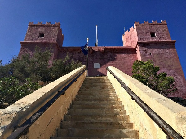 red tower in mellieha malta