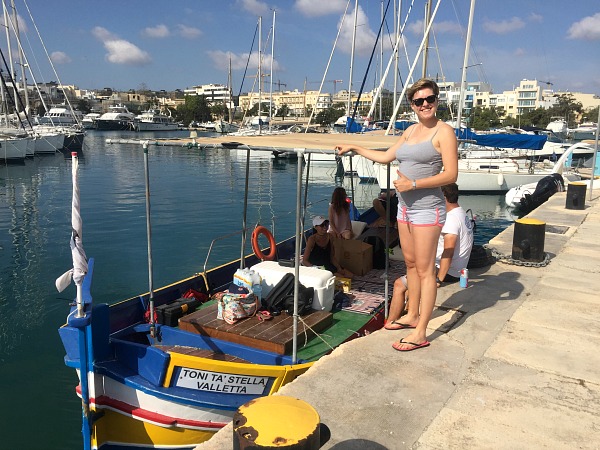 day on a maltese luzzu boat